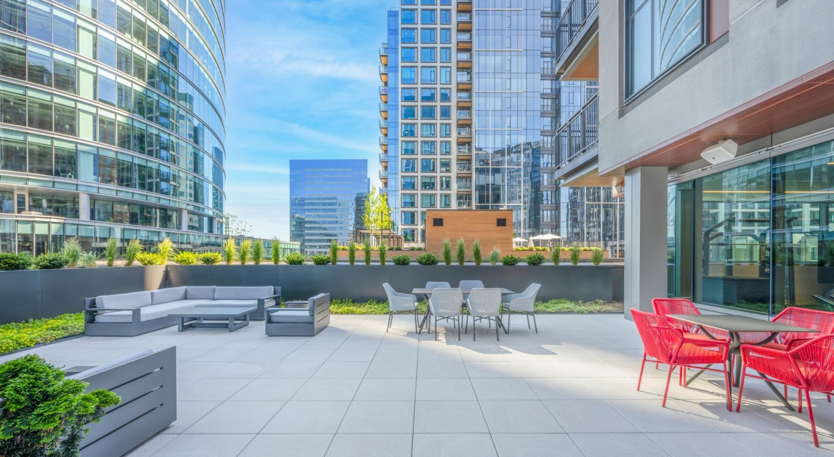 Take in the Seaport breeze from the 5th floor entertainment deck