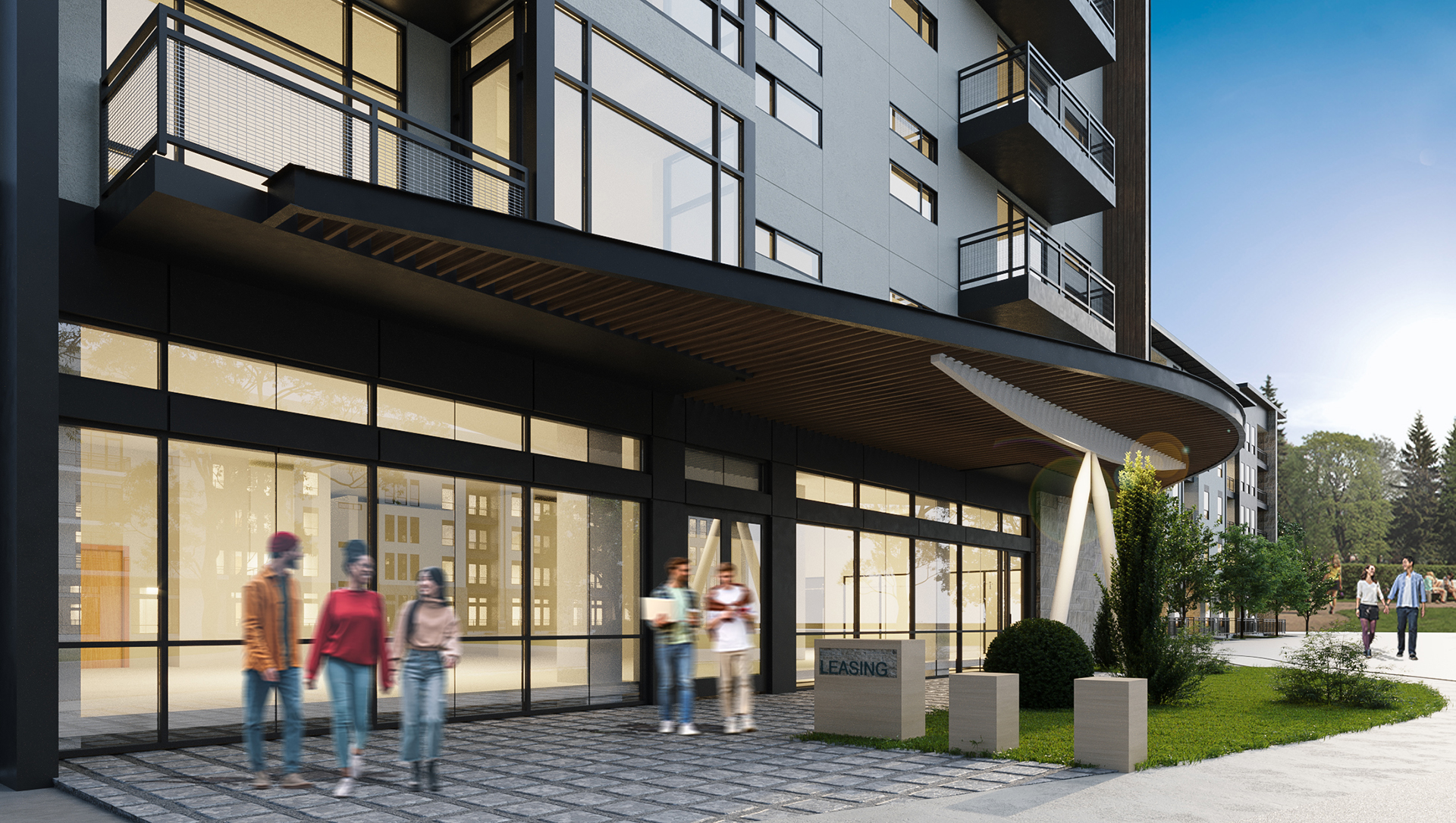 Harborside at Sapphire Bay Apts - leasing office view