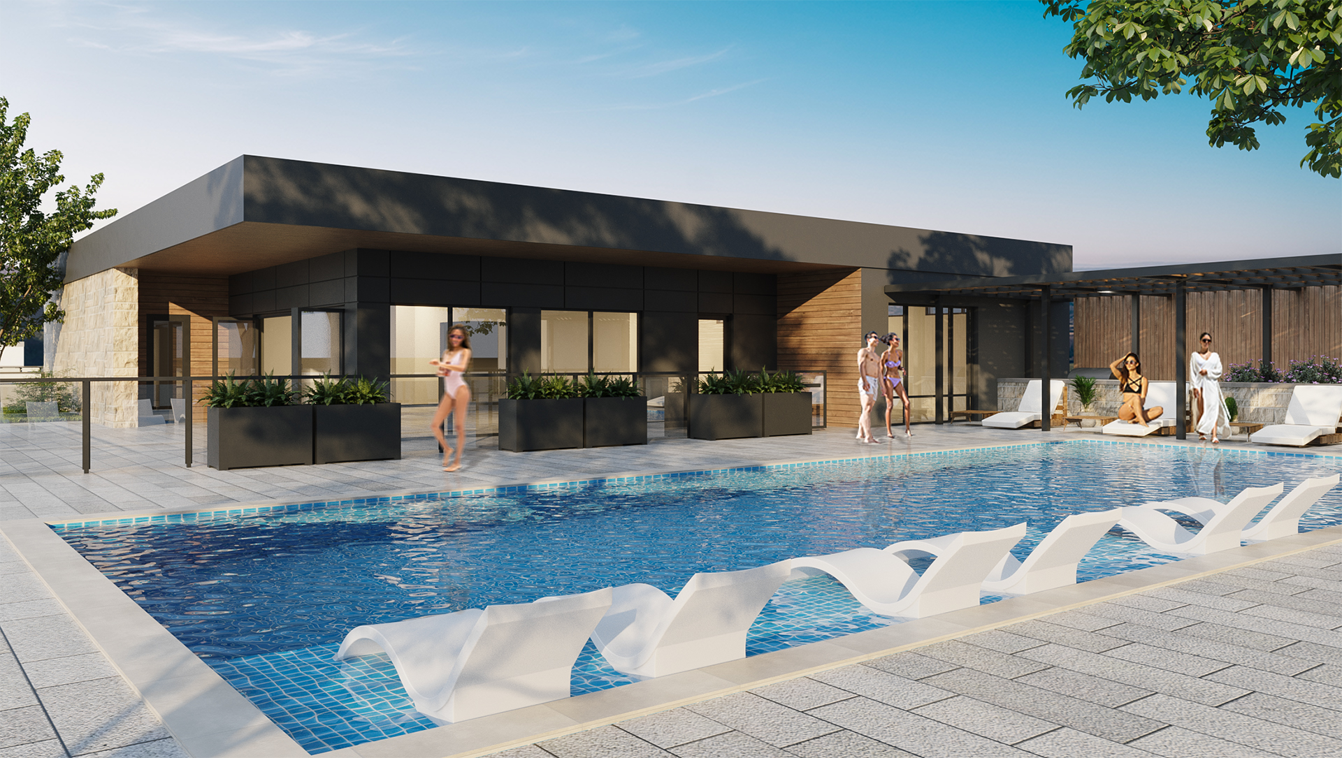 Surfside-Harborside at Sapphire Bay Apts - rooftop view